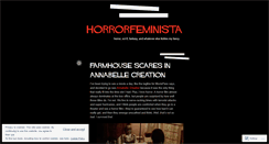 Desktop Screenshot of horrorfeminista.com