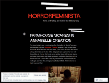 Tablet Screenshot of horrorfeminista.com